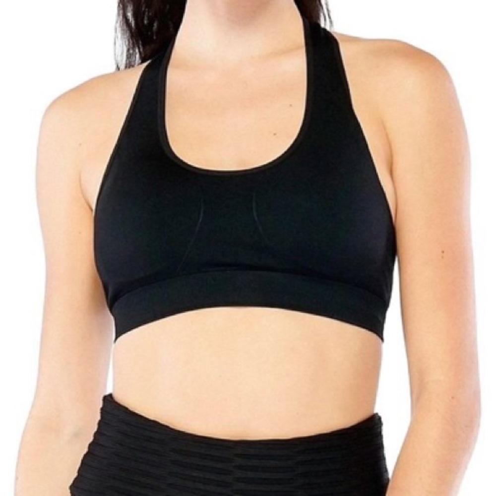 NWT Black Electric Yoga Sports Bra